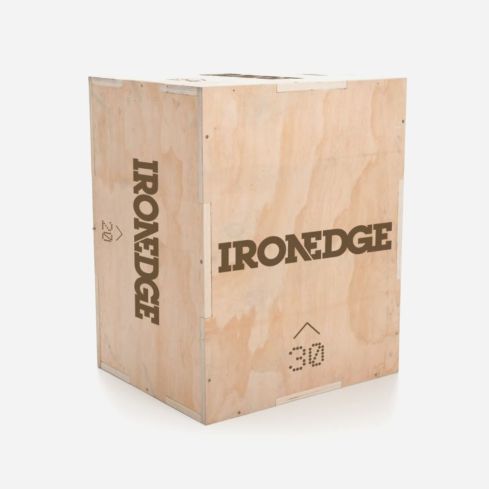IronEdge 3-In-1 Plyometric Box Wooden