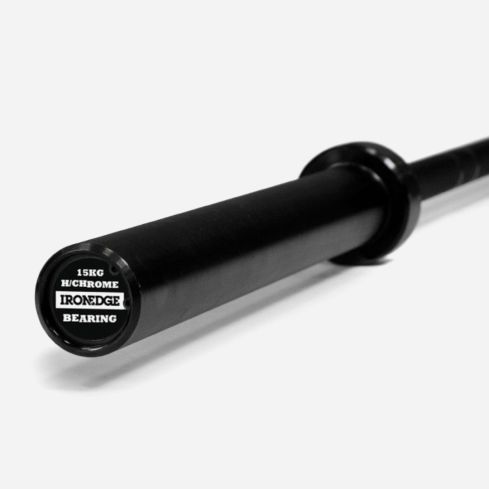 15kg Black Hard Chrome Barbell with Bearing Sleeve 