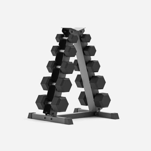 IronEdge Dumbbell set with rack configurable