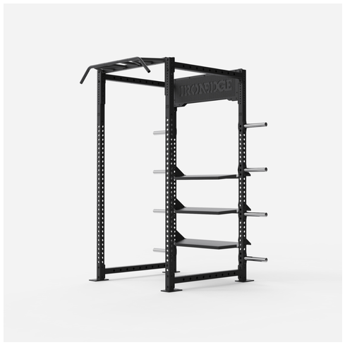 Iron Cage Half Rack with Shelving