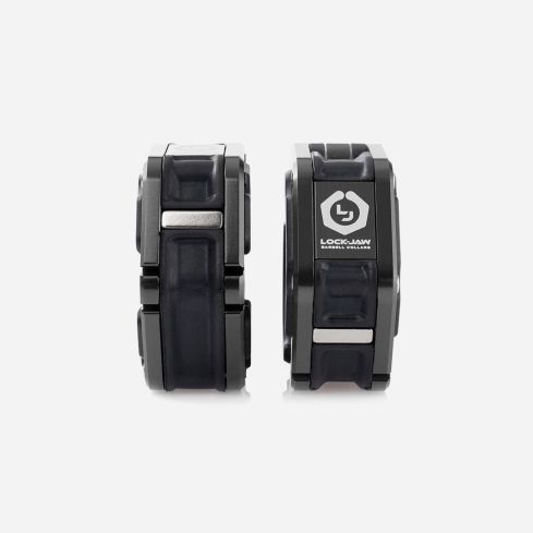 Lock Jaw Barbell Flex Collars – BLACK (Pair) 