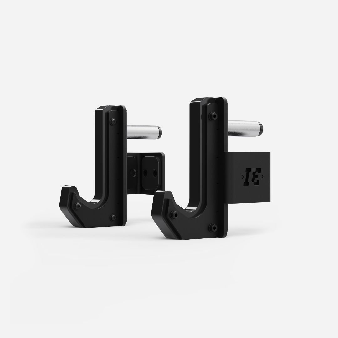 Premium J-Hooks - Black (Pair)