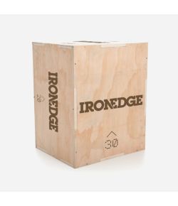 IronEdge 3-In-1 Plyometric Box Wooden