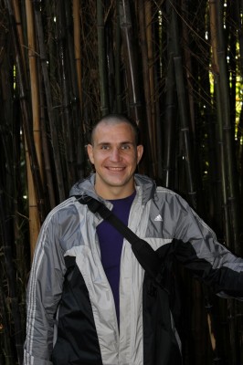 Ivan with bamboo