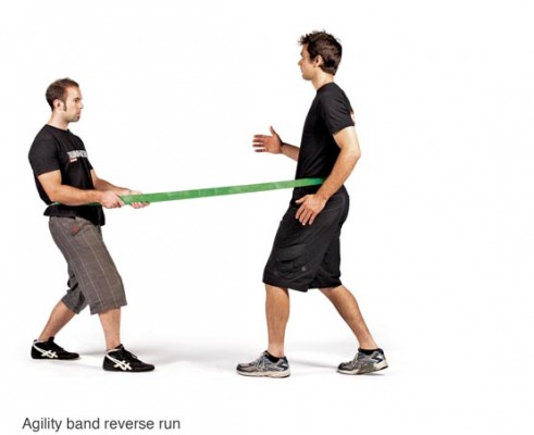 Agility Band backwards run