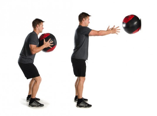Medicine ball chest pass